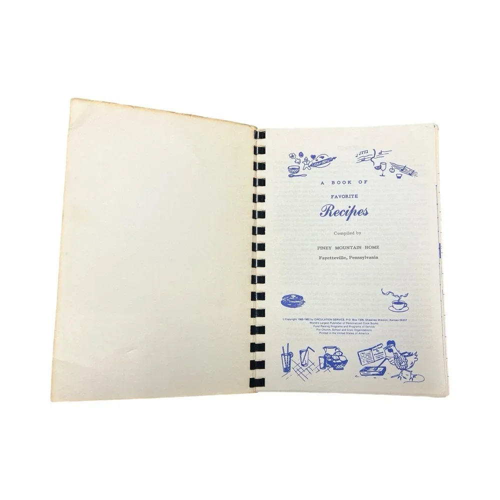 Love Is Piney Mountain Home Cookbook Fayetteville‎ PA Community Recipes Vintage